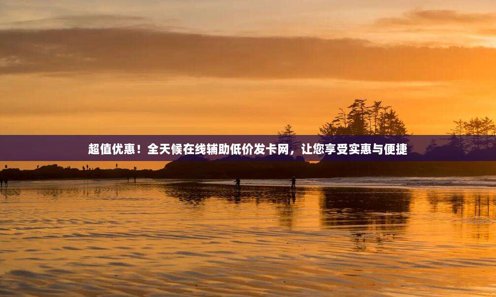 超值优惠!全天候在线辅助低价发卡网,让您享受实惠与便捷