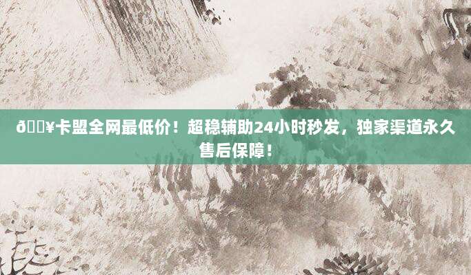 🔥卡盟全网最低价!超稳辅助24小时秒发,独家渠道永久售后保障!