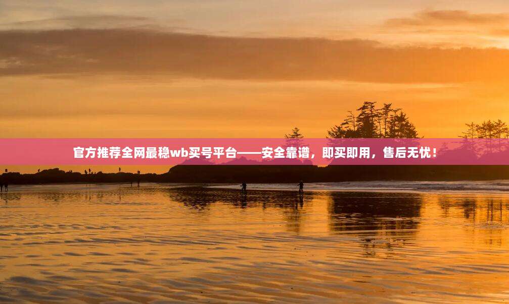 官方推荐全网最稳wb买号平台——安全靠谱,即买即用,售后无忧!