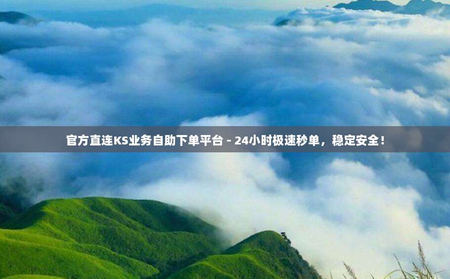 官方直连KS业务自助下单平台 - 24小时极速秒单,稳定安全!