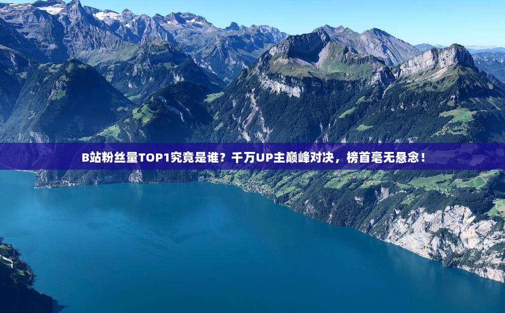 B站粉丝量TOP1究竟是谁?千万UP主巅峰对决,榜首毫无悬念!