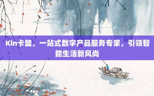 Kin卡盟,一站式数字产品服务专家,引领智能生活新风尚
