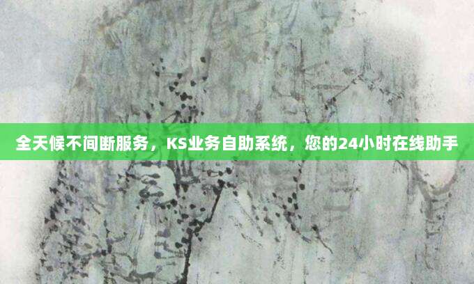 全天候不间断服务,KS业务自助系统,您的24小时在线助手